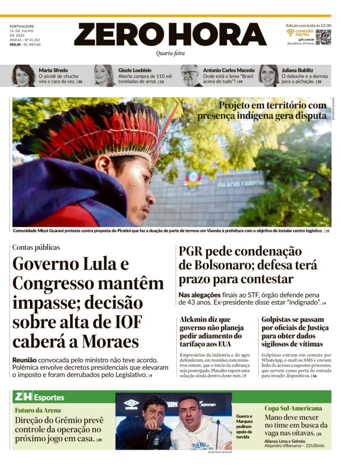 Capa Jornal Impresso