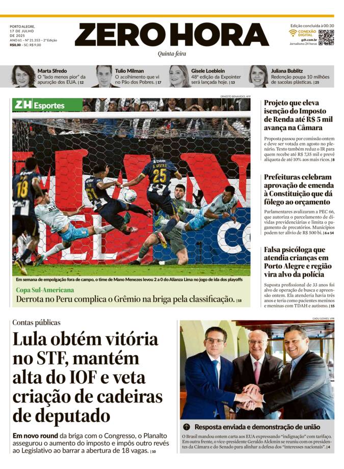 Capa Jornal Impresso
